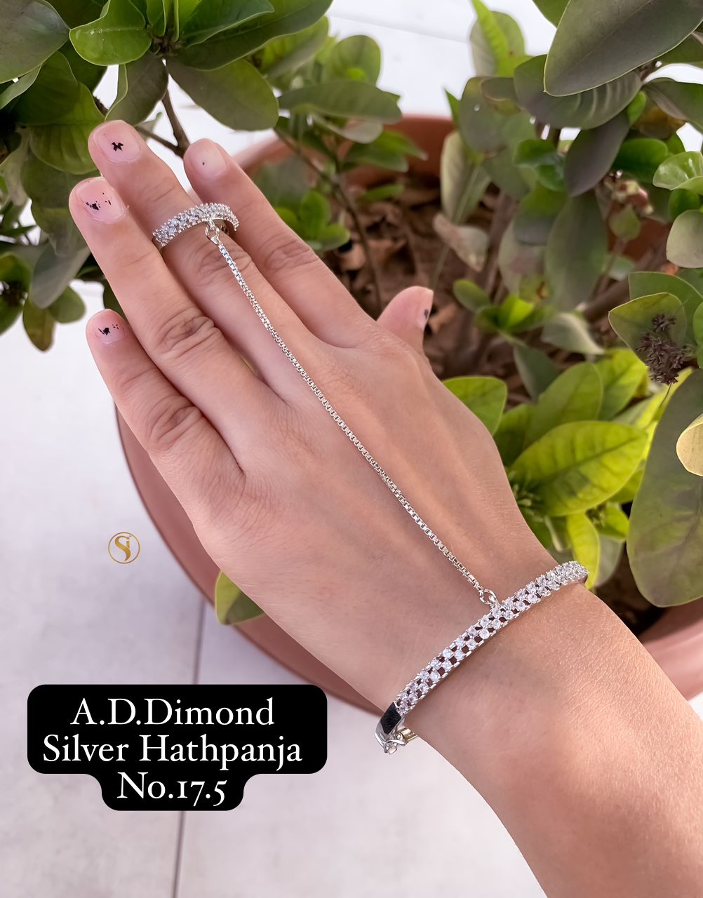 Fancy Designer AD Diamond Fancy Hath Panja 
